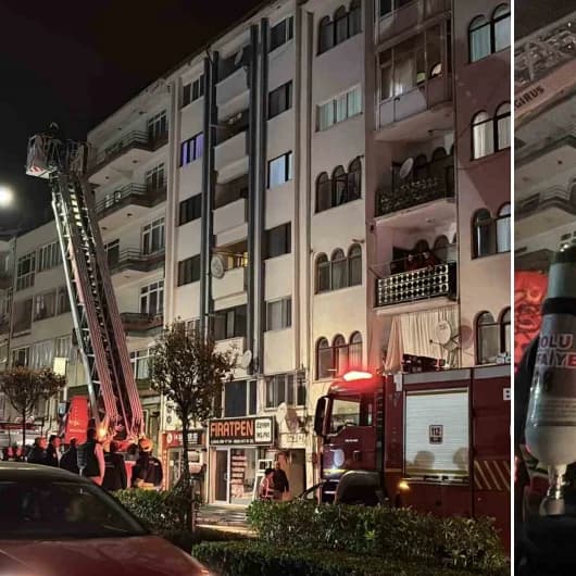 ‘Çatı yangını’ ihbarı ekipleri harekete geçirdi