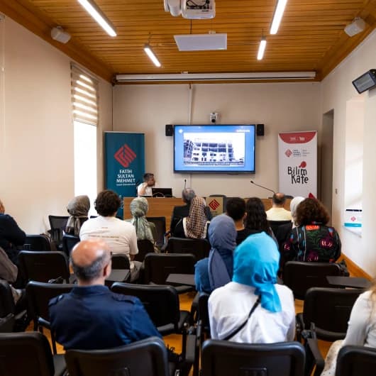 Fatih Sultan Mehmet Vakıf Üniversitesi'nde “Gazze İçin Bilim Kafe” programı