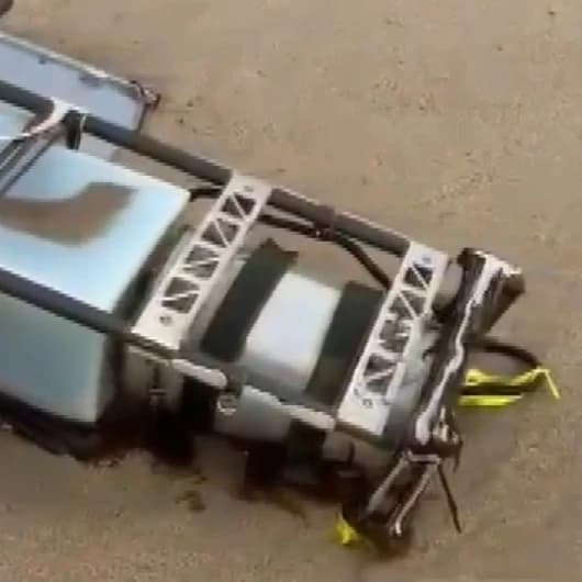 Arnavutköy'de İHA parçaları kontrollü olarak imha edildi